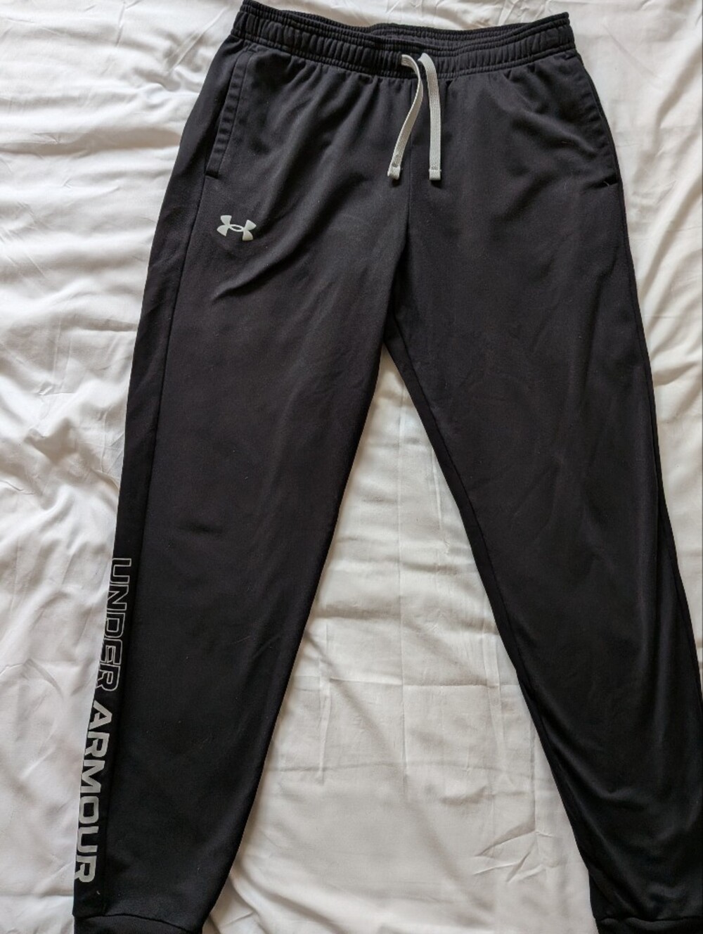 Under Armour Black Joggers with Gray Drawstring - Picture 2 of 6